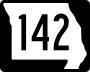 Route 142 marker