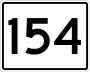 State Route 154 marker