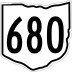 State Route 680 marker