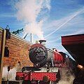 A Hogwarts Express train at the Universal Orlando Resort