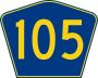 Highway 105 marker