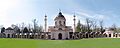 Panoramic view from rear courtyard