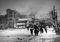 Evacuees in the bombing