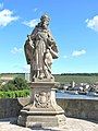 Charlemagne on the Alte Mainbrücke [de] in Würzburg, c. 1730