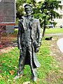 Statue of a Railway Worker (1989) by Radovan Moljski, December 2010