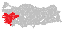 Location of Aegean Region