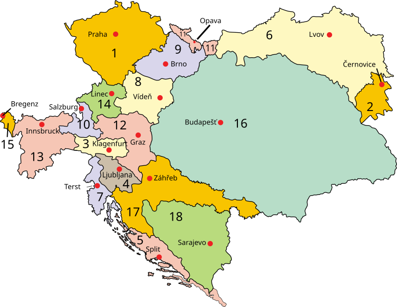 File:Austria-Hungary map cs.svg