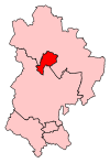 A small constituency, located north of the centre of the county.