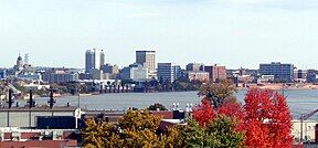 Downtown Evansville skyline