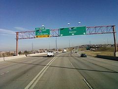 I-76 and its western terminus at I-70