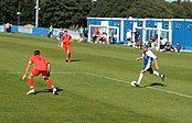 Margate (blue shirts) in action in 2007