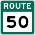 Route 50 marker