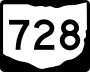 State Route 728 marker