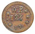 W.P. 12½ 1871 obverse (2TE-3)