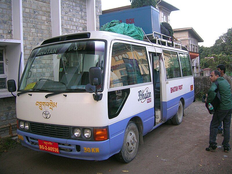 File:Bhutan post bus.jpg