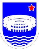 Coat of arms of Pula from circa 1969-1990