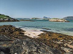 Sandy beach on Sommarøy