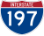 Interstate 197 marker