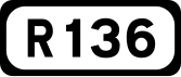 R136 road shield}}