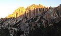 Kettle Peak seen from Little Slide Canyon at sunrise