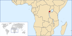 Location of Rwanda