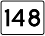 Route 148 marker