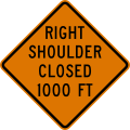 CW21-5bR Right Shoulder Closed (distance) ahead