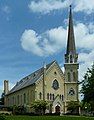 Facade with the rose window