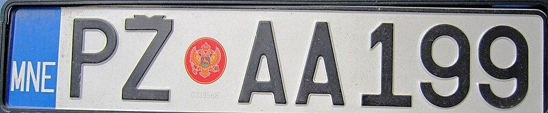 File:Montenegro licenceplate.JPG