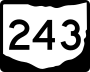 State Route 243 marker