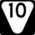 State Route 10 marker