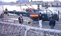 Pakistan Naval Air Arm Alouette III No 36 aboard PNS Tippu Sultan (D185) at the International Festival of the Sea 2005, Portsmouth, UK