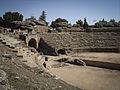 Stands of the Roman amphitheater of Mérida.