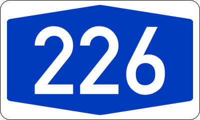 File:Bundesautobahn 226 number.svg