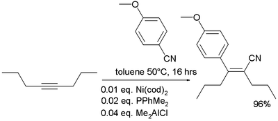 Carbocyanation Nakao 2007