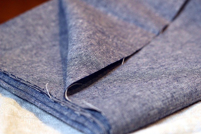 File:Chambray fabric.jpg