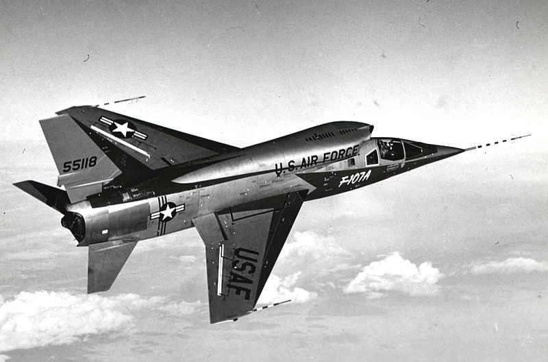 File:F-107A in flight.jpg