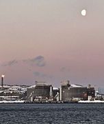 View of the storage tanks