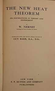 Title page to The New Theorem of Heat (1926)