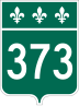 Route 373 marker