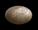 Artist's impression of the Kuiper belt object Varuna as an ellipsoid