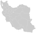 Blank map of Iran