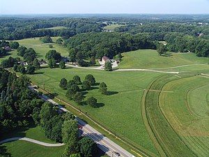 Delaware Route 52 in the Brandywine Valley north of Wilmington