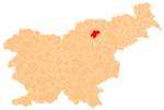 The location of the Municipality of Mislinja