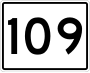 State Route 109 marker