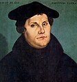 Photograph of a portrait of Martin Luther