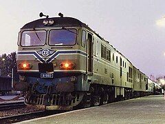 1975: Electroputere develops the LDE 3000 and LDE 4000 locomotives, using American-built ALCO engines built at UCM Reșita. Pictured here is a 1982-built LDE 4000 operating for the Greek Railways at Athens.