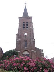 The church in Monchaux-sur-Écaillon