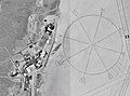 The satellite image of Armstrong Flight Research Center and the Edwards compass rose