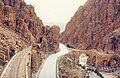 above the Roman bridge in Katara Gorge